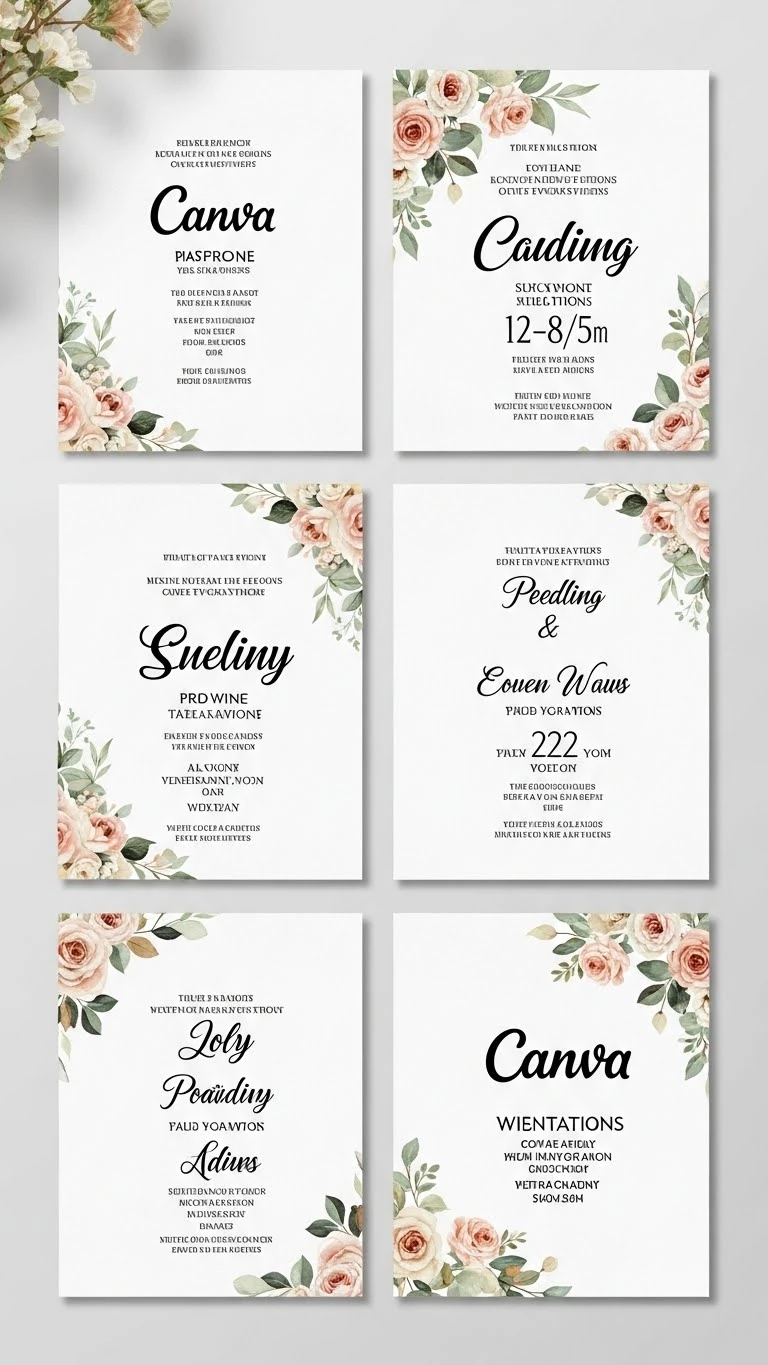17 Wedding Invitation Templates Ideas That Feel Modern & Timeless 21 Editable Canva Wedding Invitations Template