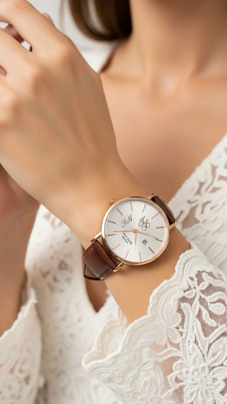 19 Wedding Gift Ideas for Bride She’ll Truly Love 20 Elegant Wristwatch with Personalized Engraving