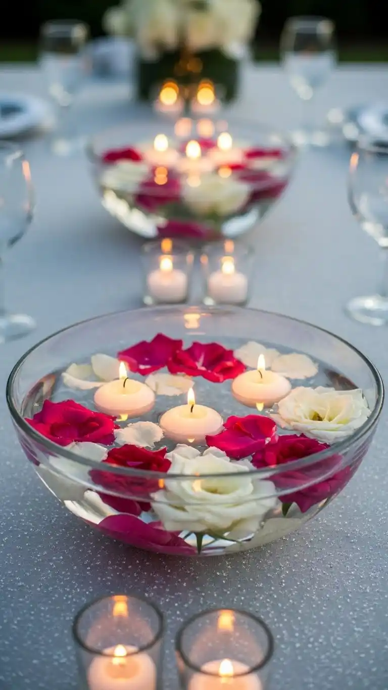24 Engagement Party Decorations for a Memorable Celebration 22 Floating Centerpieces in Bowls