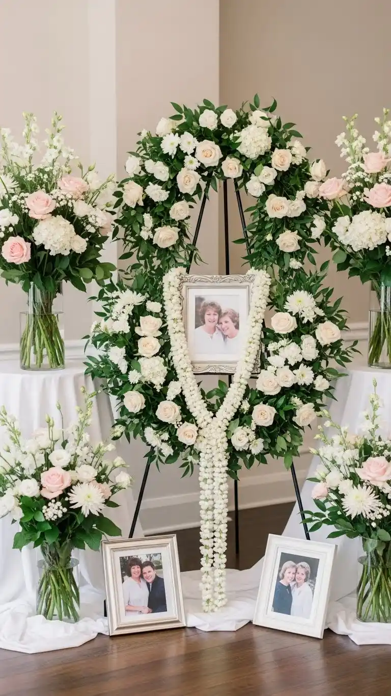 23 Meaningful Wedding Memorial Table Ideas for Your Big Day 9 Floral Tributes