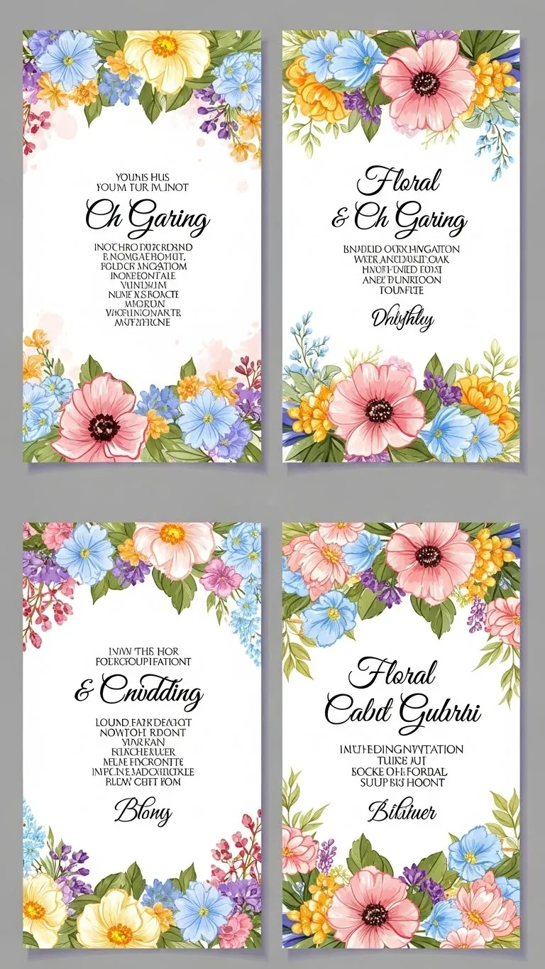 17 Wedding Invitation Templates Ideas That Feel Modern & Timeless 7 Floral Wedding Invitations Template
