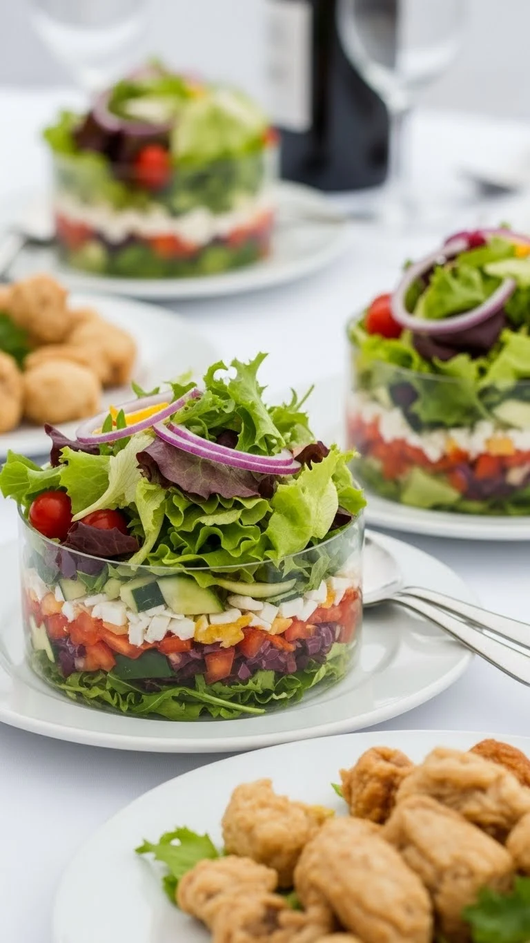 19 Delicious Wedding Reception Food Ideas You’ll Love 12 Fresh Salad Courses for Wedding Reception Food Variety