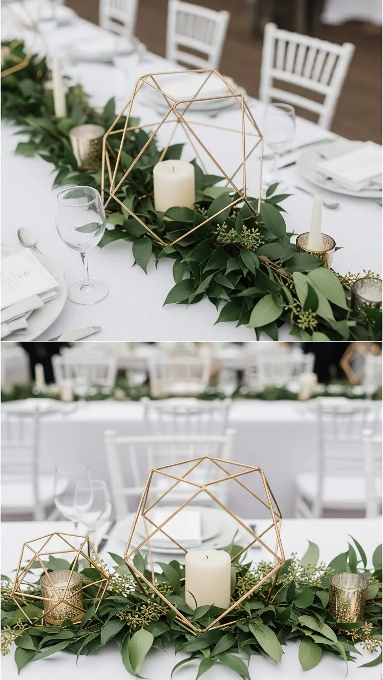 DIY Wedding Decorations Centerpieces: 17 Elegant Ideas 14 Geometric DIY Wedding Decorations Centerpieces