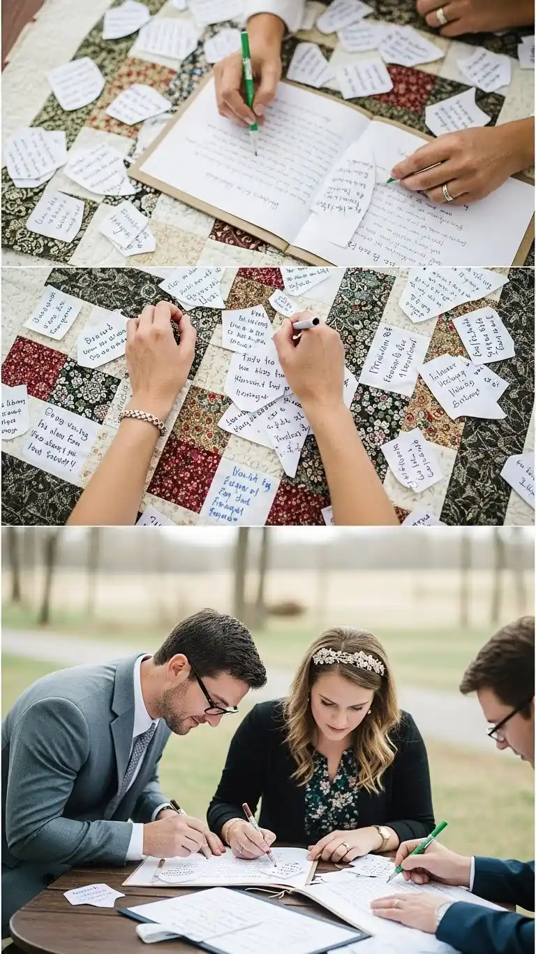 23 Creative Wedding Guest Book Ideas for a Memorable Day 10 Guest Quilt or Fabric Squares