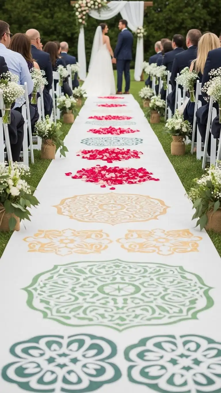 DIY Wedding Decorations Outdoor: 15 Cozy Ideas 12 Handcrafted Aisle Runners