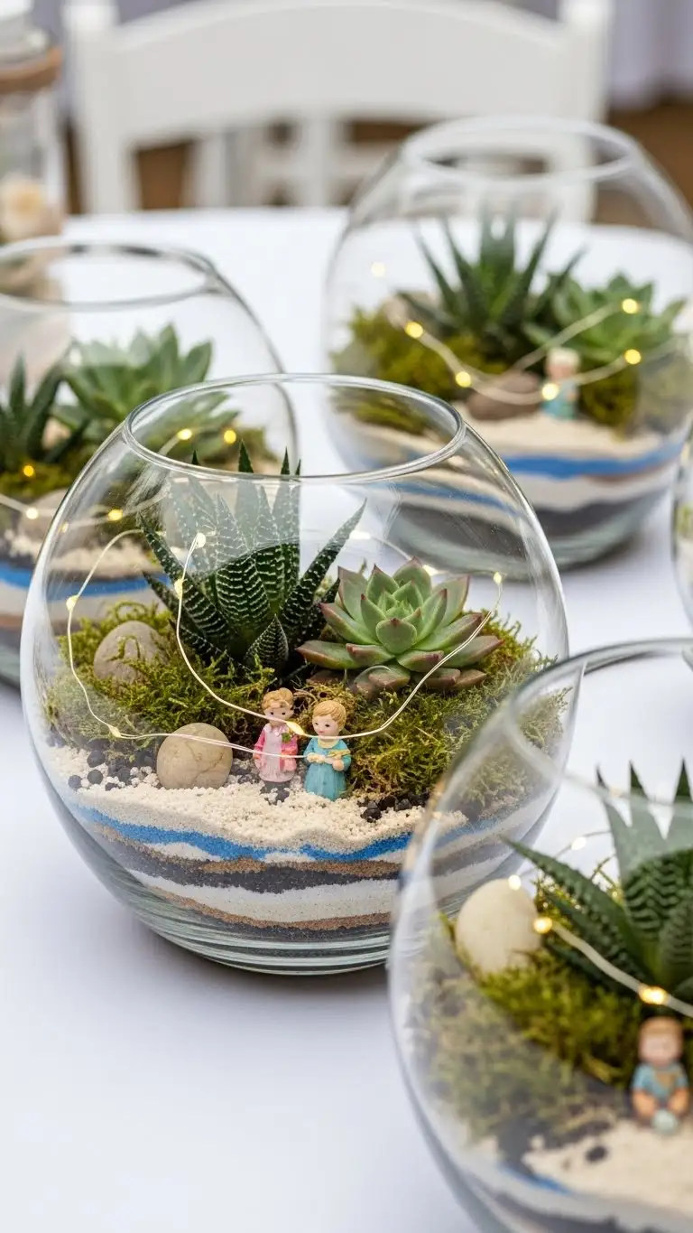 DIY Wedding Decorations Outdoor: 15 Cozy Ideas 19 Handmade Centerpiece Terrariums