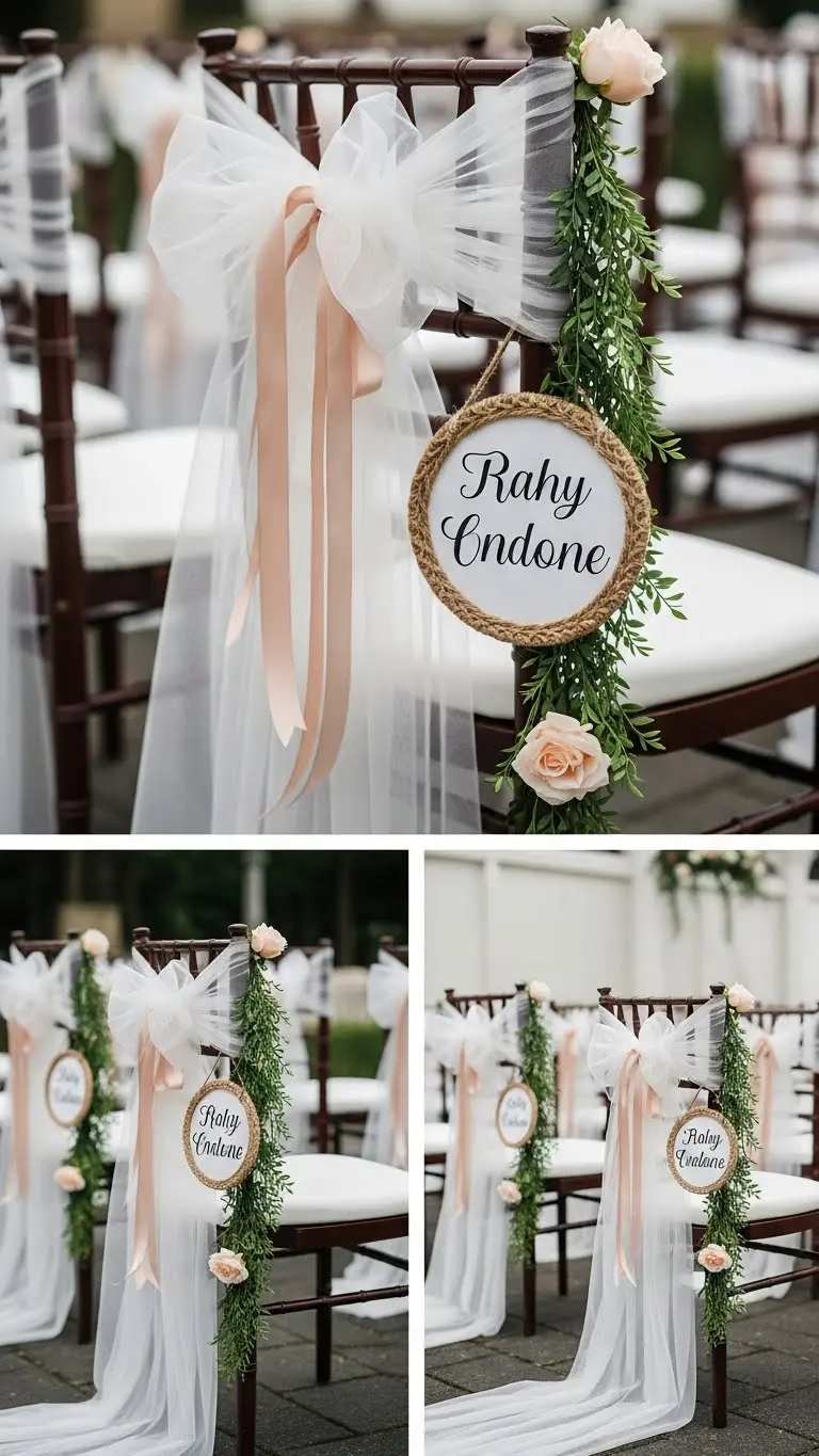 17 Easy DIY Wedding Decoration Ideas Anyone Can Make 12 Handmade Chair Decorations