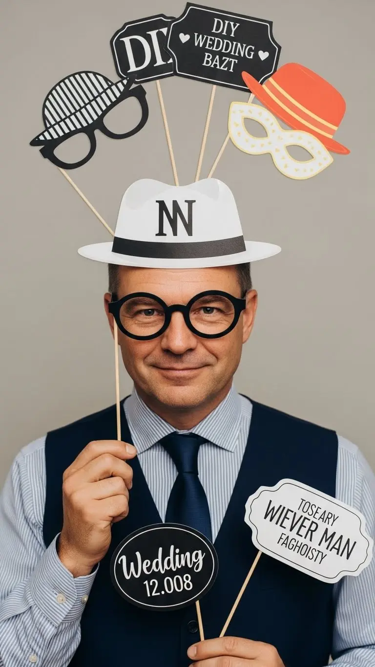 17 Easy DIY Wedding Decoration Ideas Anyone Can Make 18 Handmade Photo Booth Props