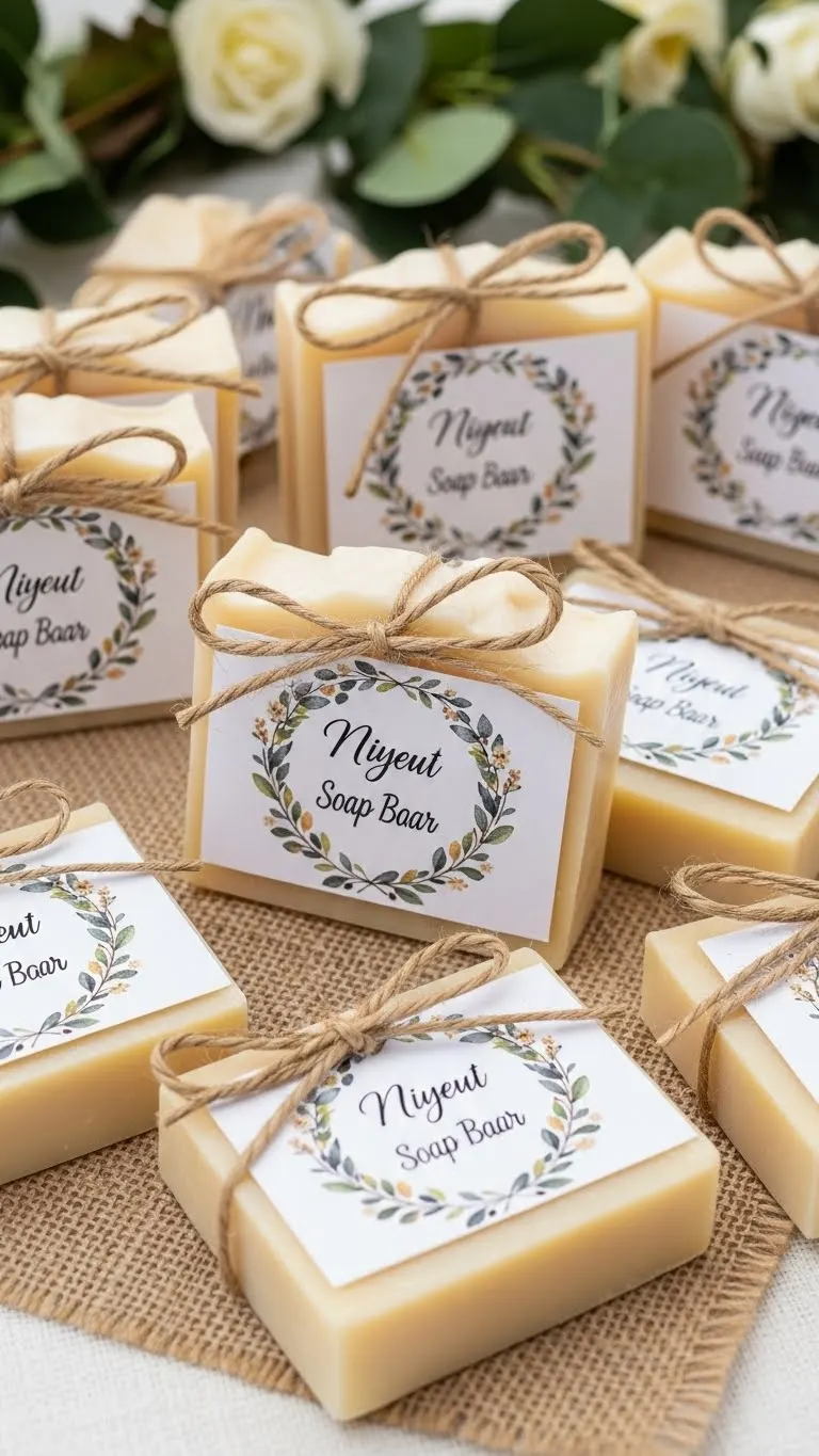 Wedding Gift Favors: 15 Perfect Ideas 10 Handmade Soap Bars as Elegant Wedding Gift Favors