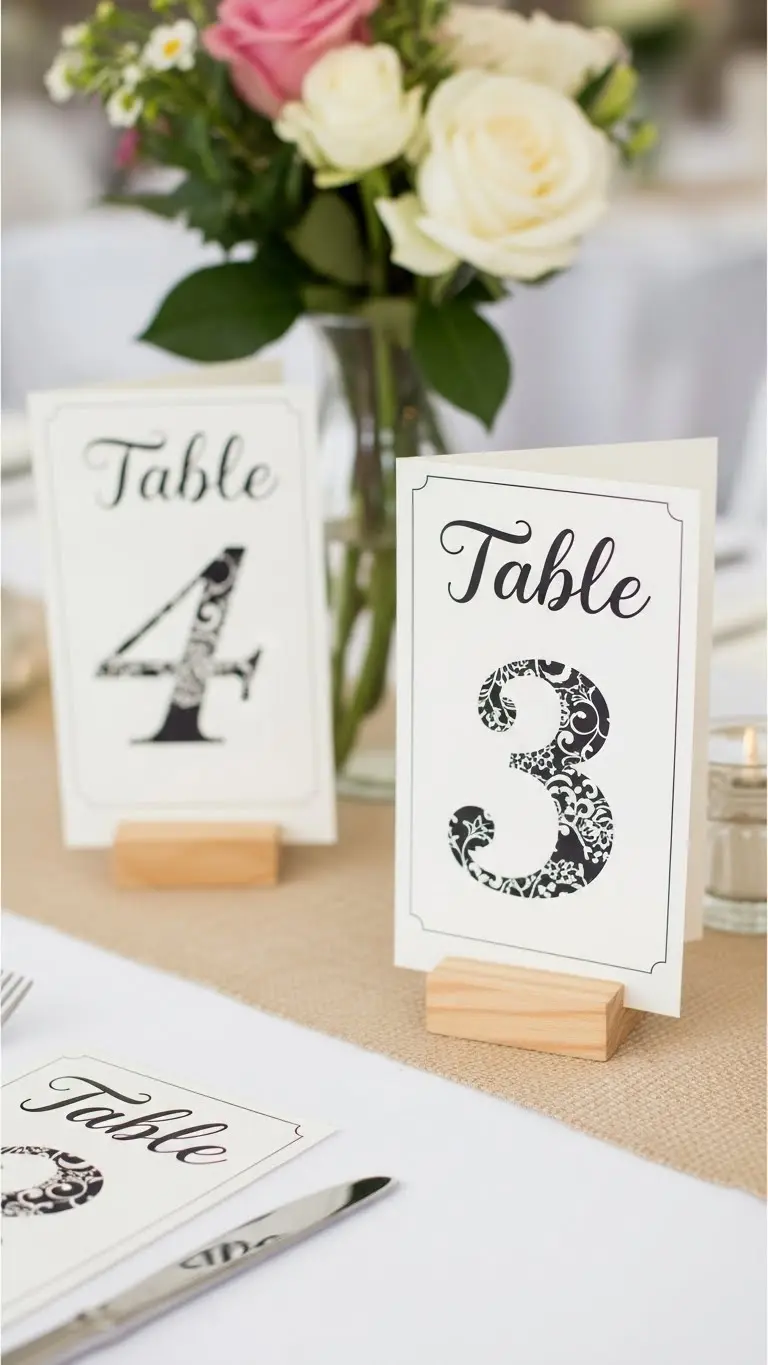DIY Wedding Decorations at Home: 19 Affordable Ideas 14 Handmade Table Numbers for DIY Wedding Decorations at Home
