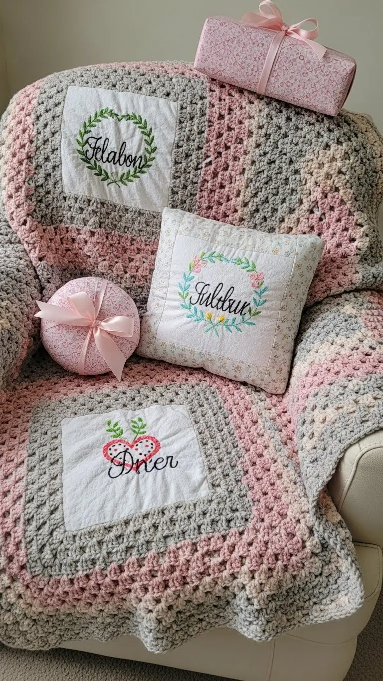 27 Wedding Gift Ideas DIY for a Personal Touch 16 Handmade Throw Blanket or Knitted Lap Quilt 1