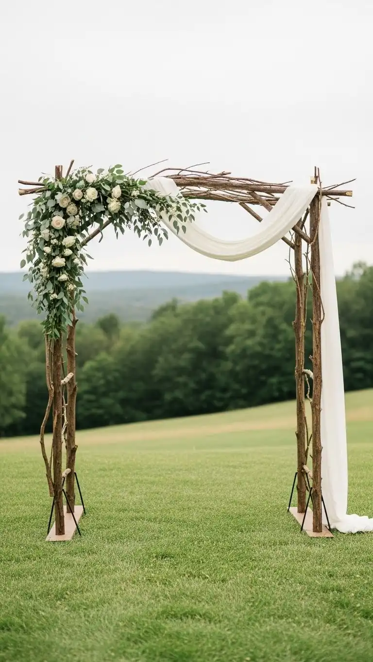 21 Outdoor Wedding Decoration Ideas 10 Handmade Wedding Arches Using Natural Materials