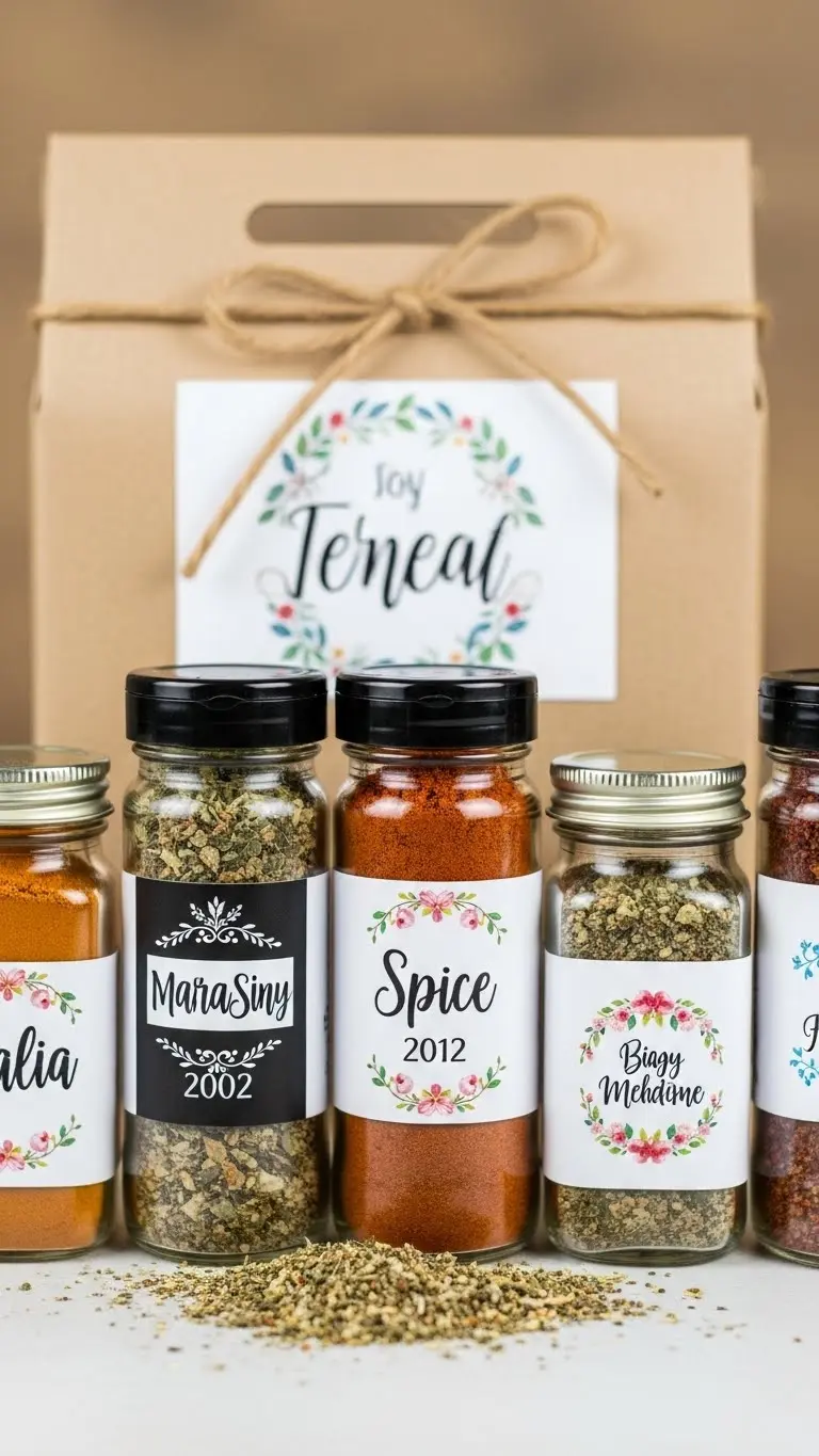 27 Wedding Gift Ideas DIY for a Personal Touch 25 Homemade Spice Jar Set with Personalized Labels