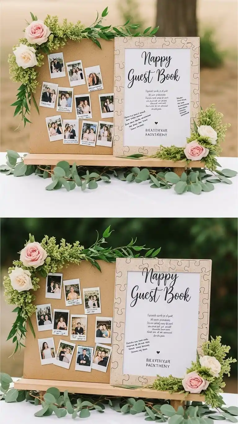 25 Backyard Engagement Party Ideas Perfect for Every Backyard 14 Interactive Guest Book