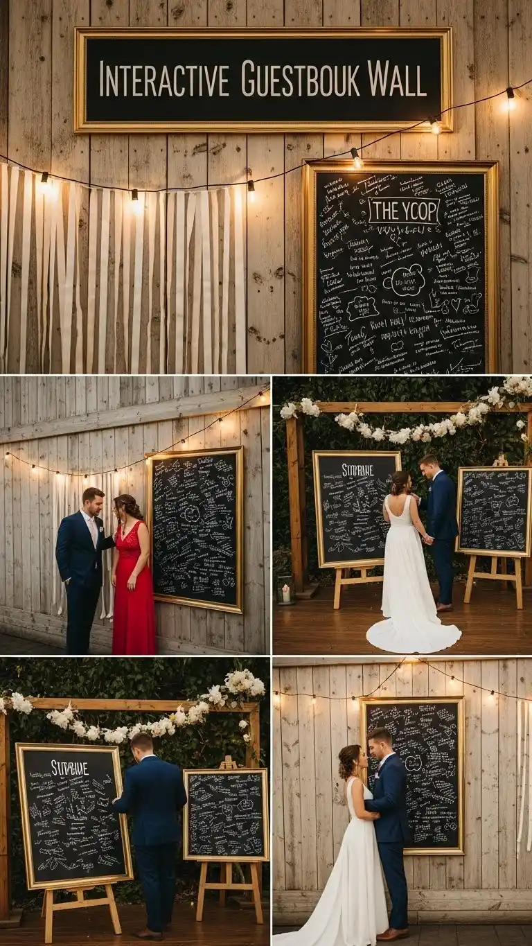 24 Engagement Party Decorations for a Memorable Celebration 26 Interactive Guestbook or Memory Wall