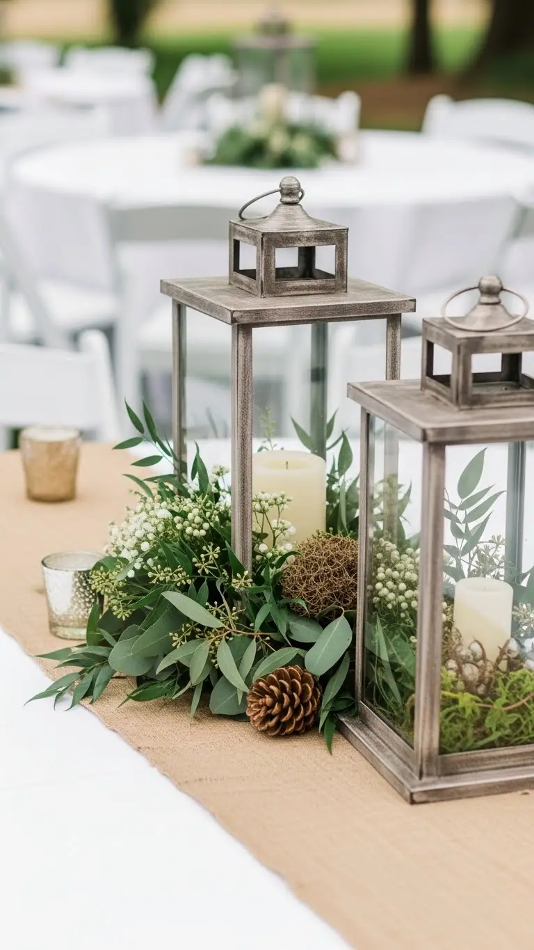 DIY Wedding Decorations Centerpieces: 17 Elegant Ideas 11 Lantern Style Centerpieces With Botanical Fillers 1