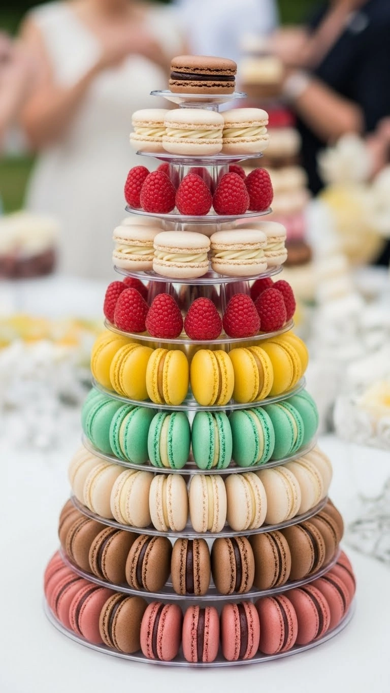 21 Engagement Party Food Ideas for a Delicious Celebration 24 Macaron Towers