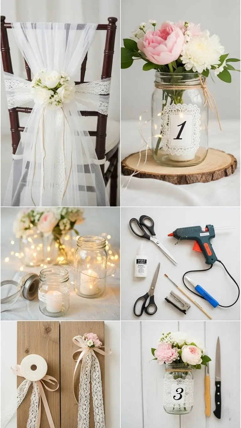 17 Easy DIY Wedding Decoration Ideas Anyone Can Make 4 Materials and Tools to Prepare for Your DIY Wedding Decorations