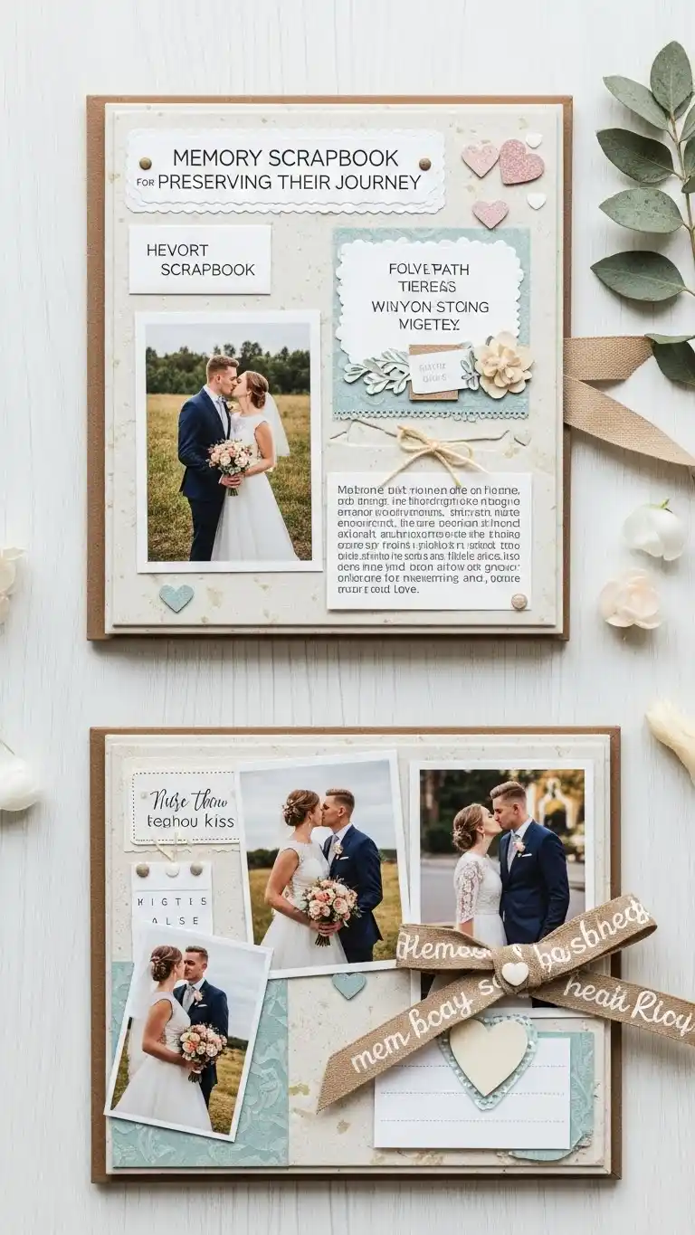 25 Wedding Gift Ideas for Bride and Groom 19 Memory Scrapbook for Preserving Their Journey