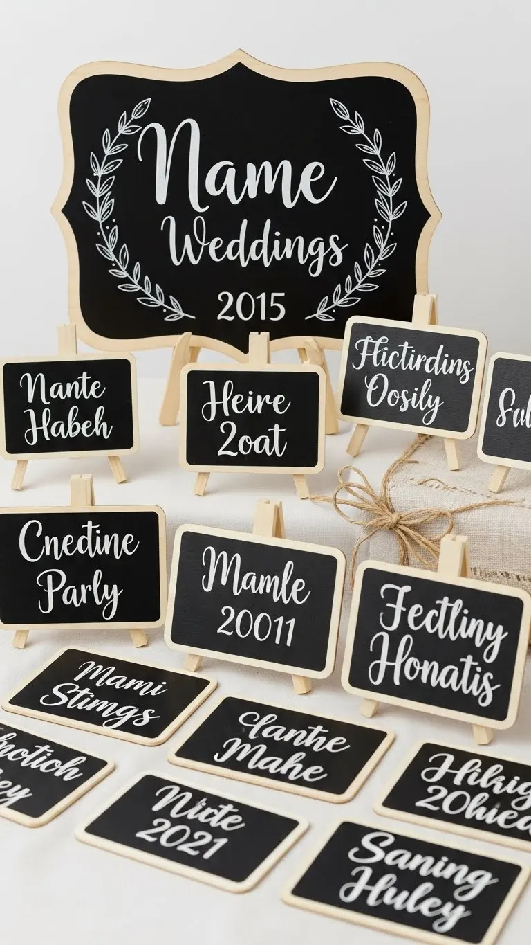 How to Style the Perfect Wedding Gift Table: 21 Must-See Decor Ideas 23 Mini Chalkboard Signs