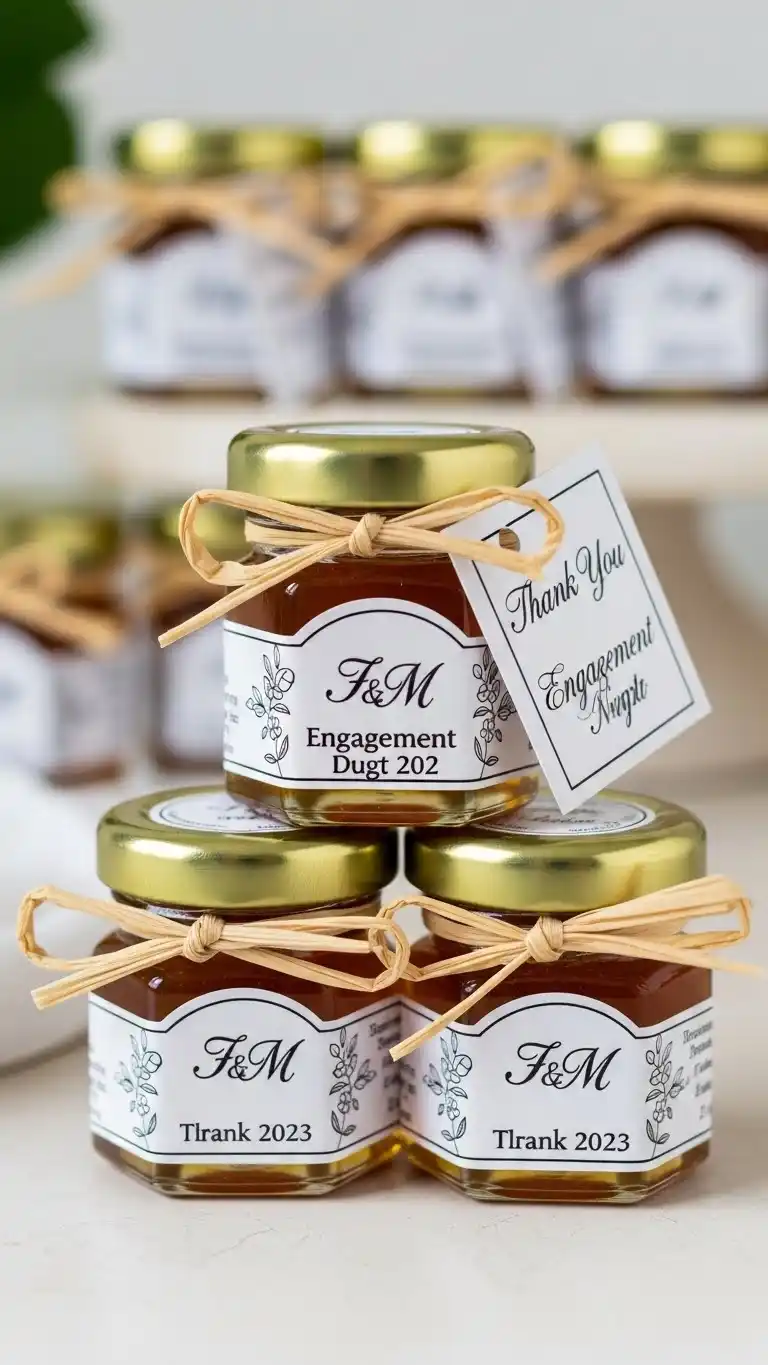 20 Engagement Party Favors Everyone Will Remember 15 Mini Honey Jars