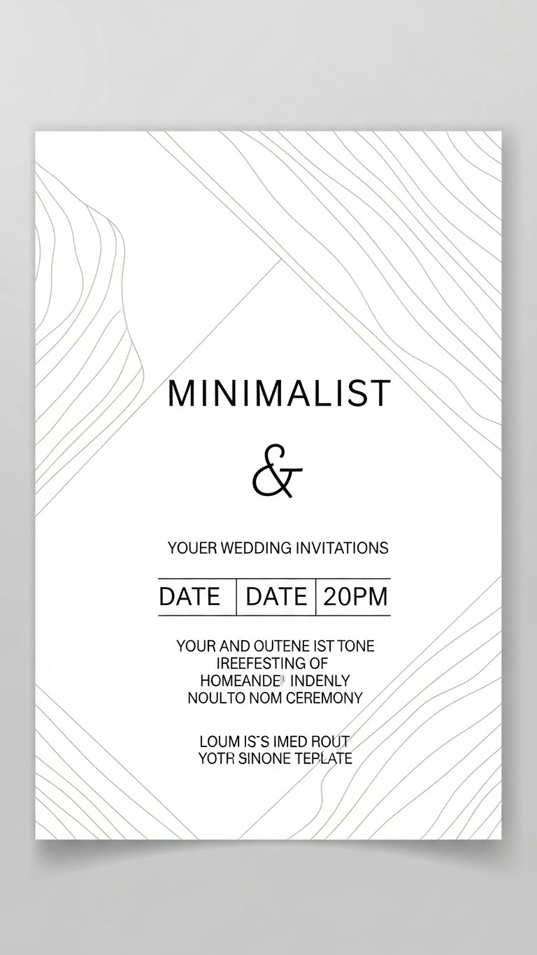 17 Wedding Invitation Templates Ideas That Feel Modern & Timeless 6 Minimalist Wedding Invitations Template