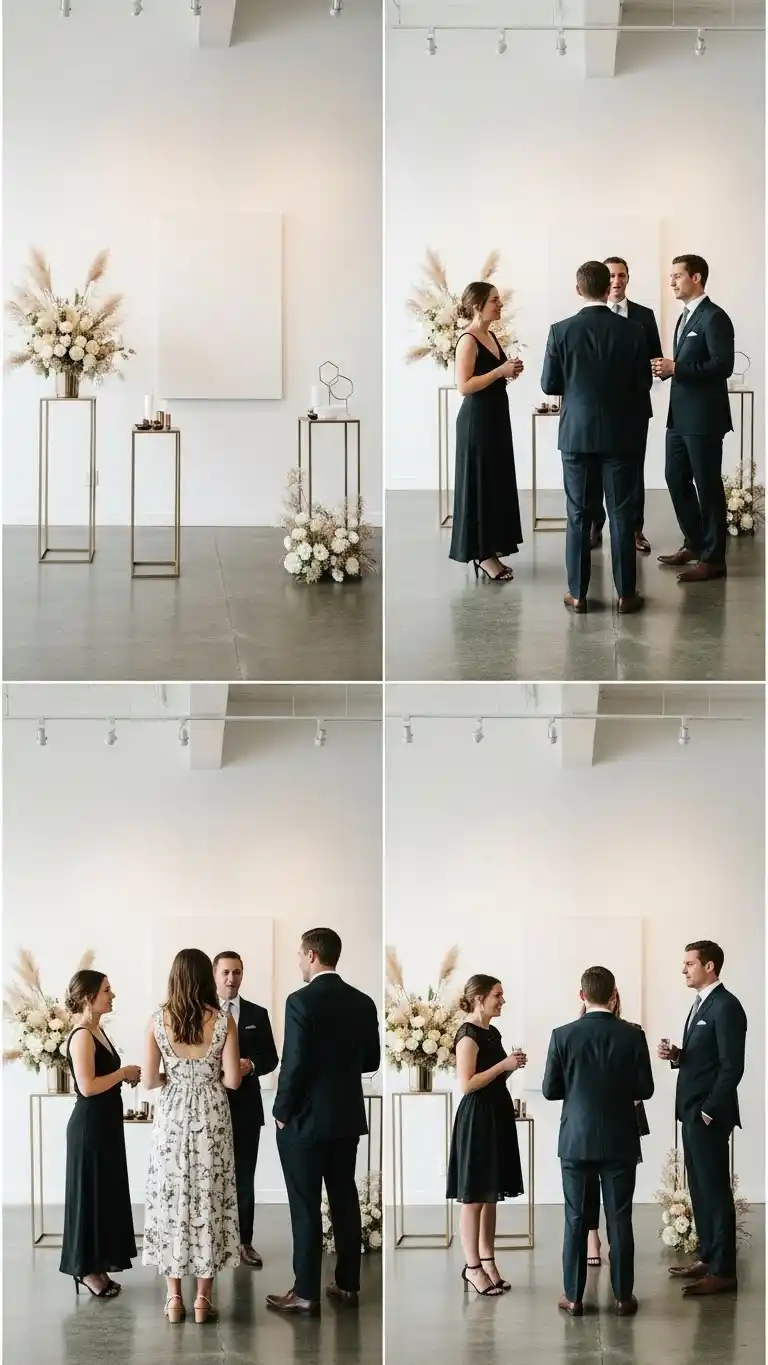 23 Engagement Party Themes Perfect for Every Couple 8 Modern Minimalist Event