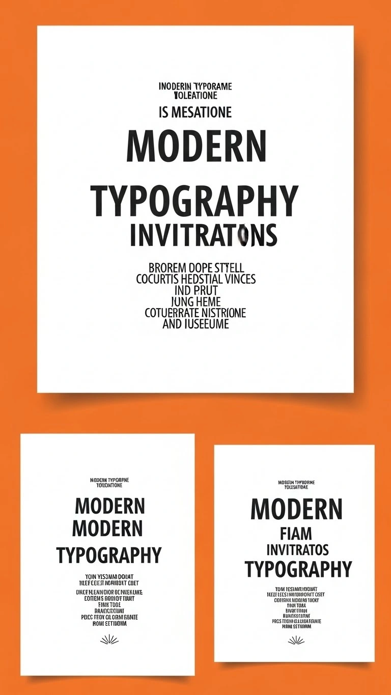 17 Wedding Invitation Templates Ideas That Feel Modern & Timeless 8 Modern Typography Wedding Invitations Template