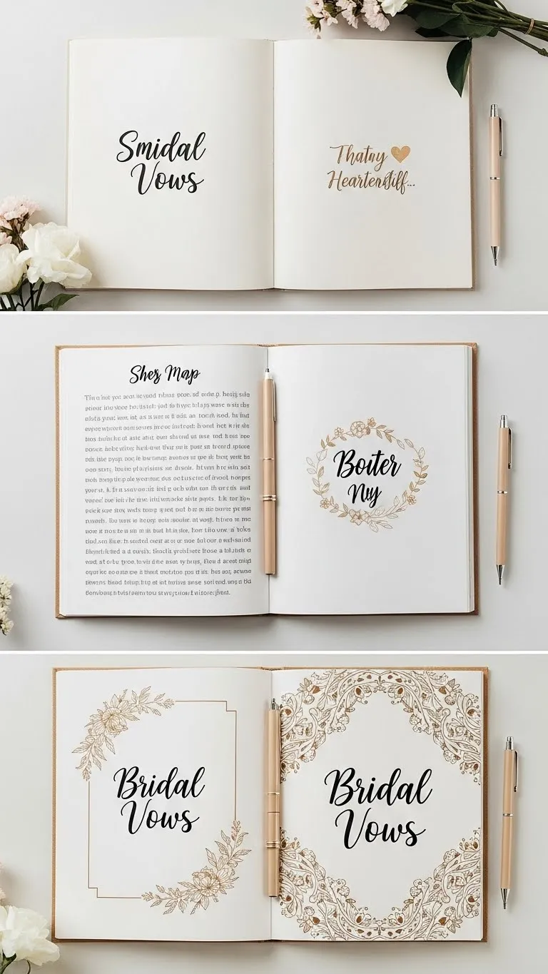 19 Wedding Gift Ideas for Bride She’ll Truly Love 9 Personalized Bridal Vows Book