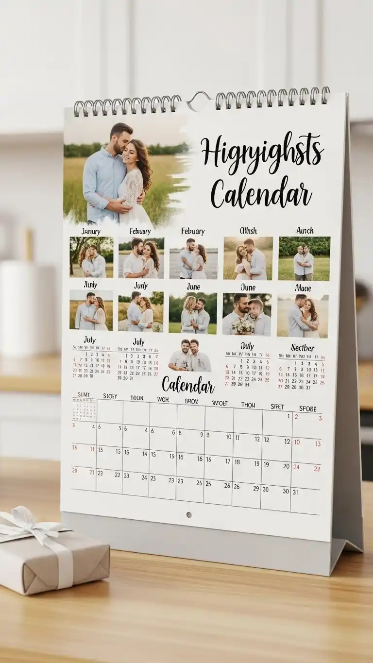 25 Wedding Gift Ideas for Bride and Groom 26 Personalized Calendar Featuring Their Photos