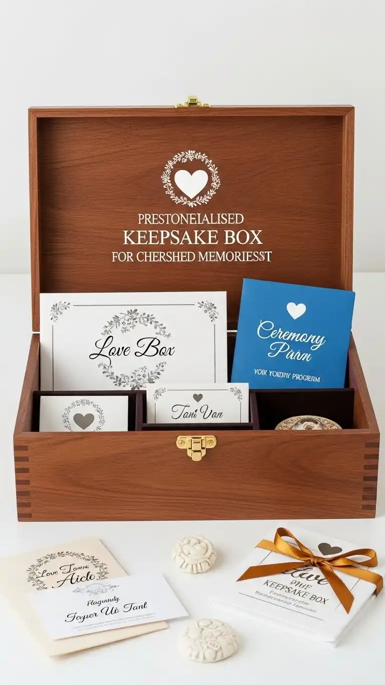 25 Wedding Gift Ideas for Bride and Groom 5 Personalized Keepsake Box for Cherished Memories