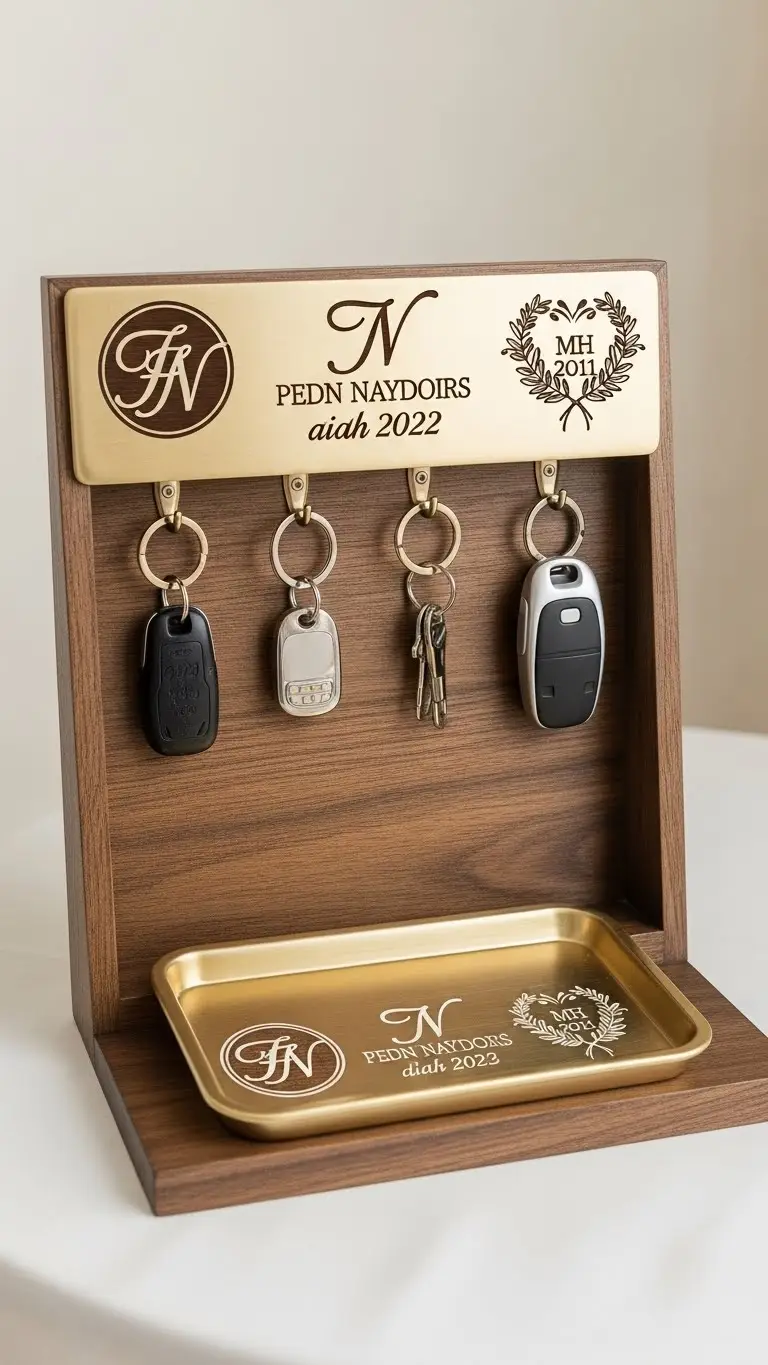 How to Style the Perfect Wedding Gift Table: 21 Must-See Decor Ideas 21 Personalized Key Holders