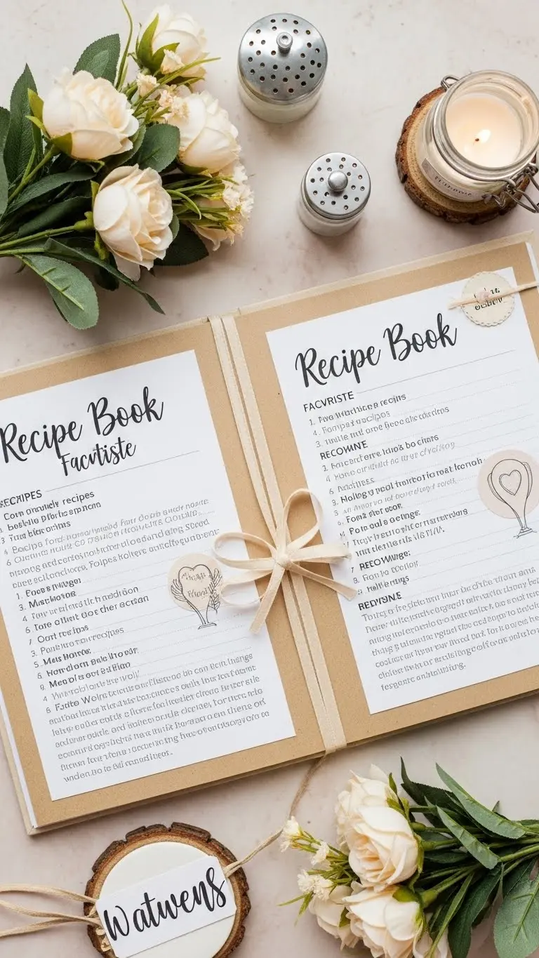 27 Wedding Gift Ideas DIY for a Personal Touch 9 Personalized Recipe Book with Family Favorites