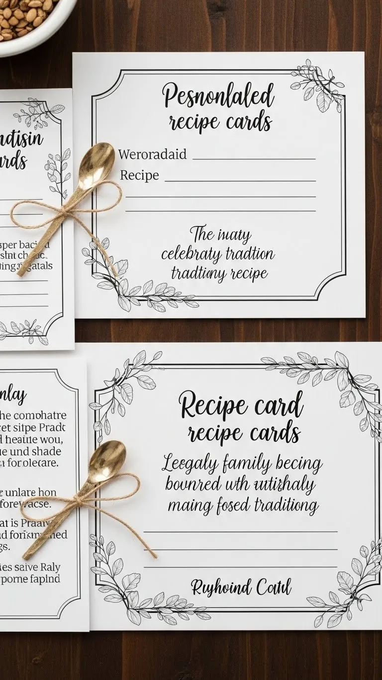 Wedding Gift Favors: 15 Perfect Ideas 18 Personalized Recipe Cards as Sentimental Wedding Gift Favors