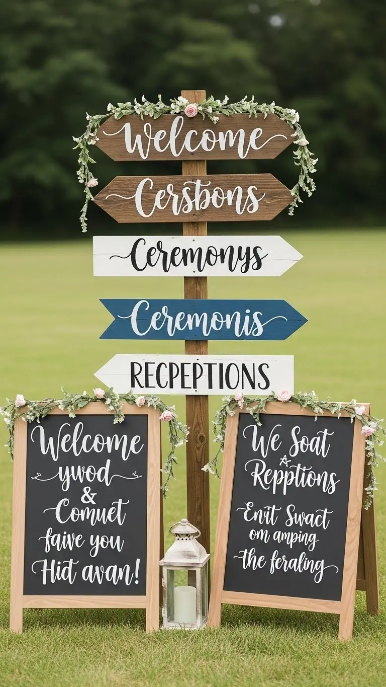 17 Easy DIY Wedding Decoration Ideas Anyone Can Make 5 Personalized Wedding Signage