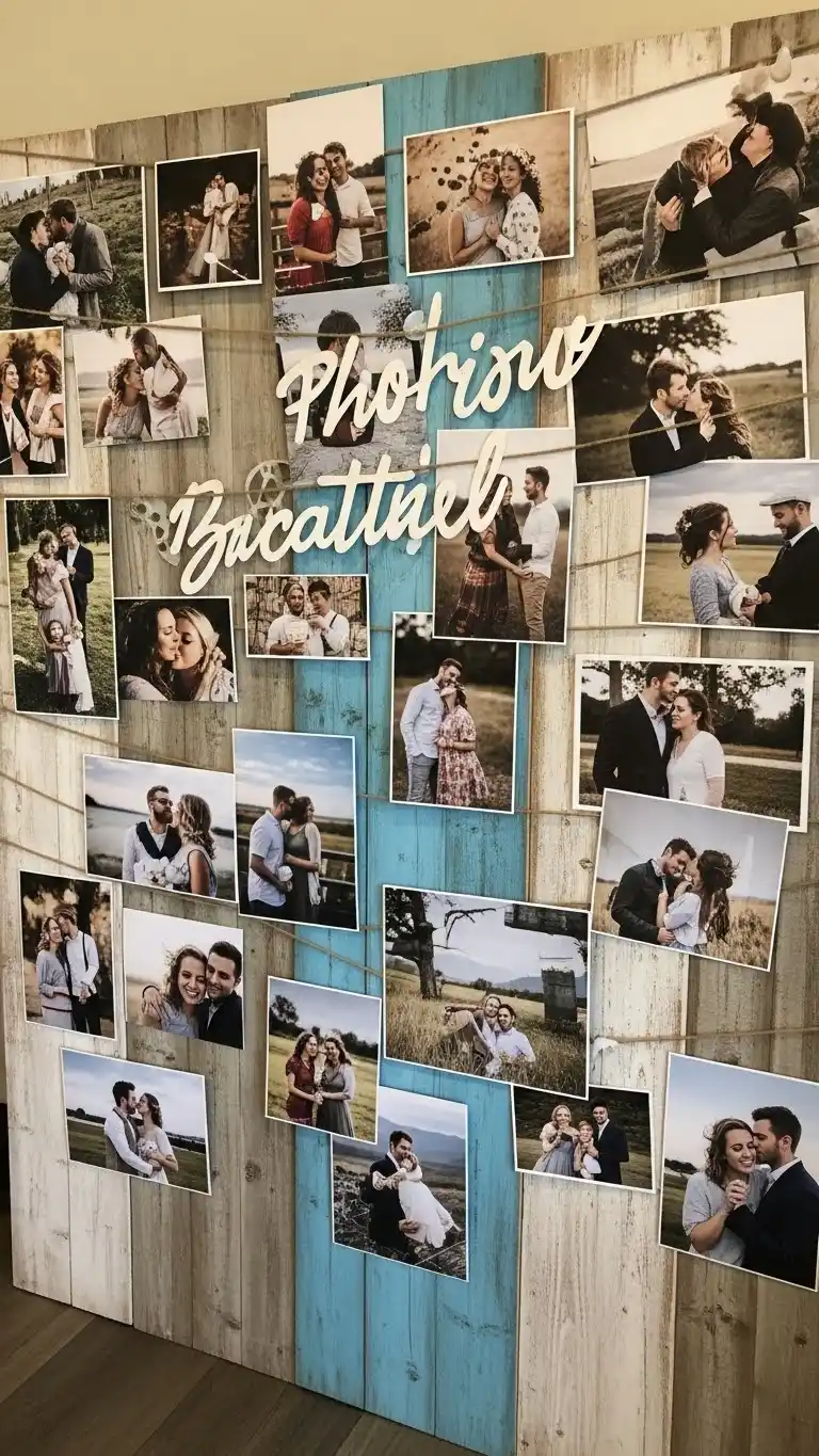 23 Engagement Party Backdrop Ideas That Will Wow Your Guests 15 Photo Collage Backdrop