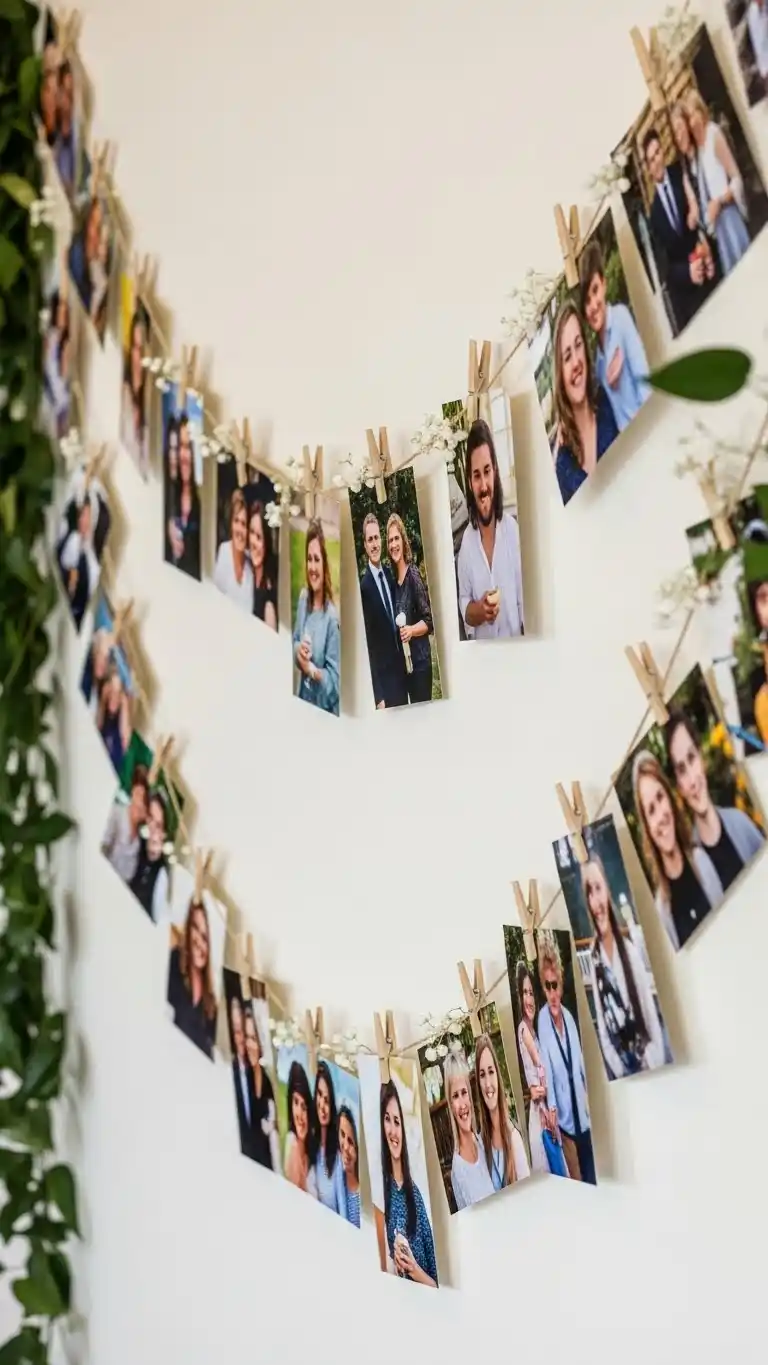 23 Meaningful Wedding Memorial Table Ideas for Your Big Day 16 Photo Garland