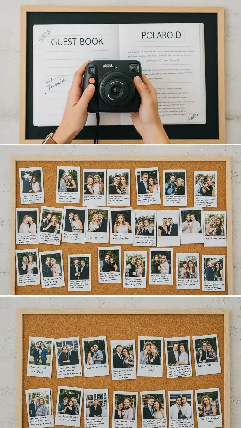 23 Creative Wedding Guest Book Ideas for a Memorable Day 4 Polaroid Photo Guest Book