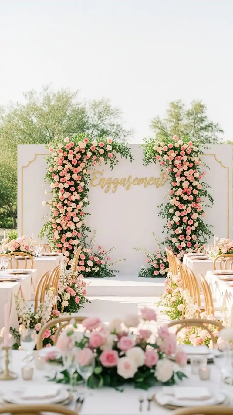 23 Engagement Party Ideas to Elevate Your Event 9 Romantic Floral-Inspired Celebration