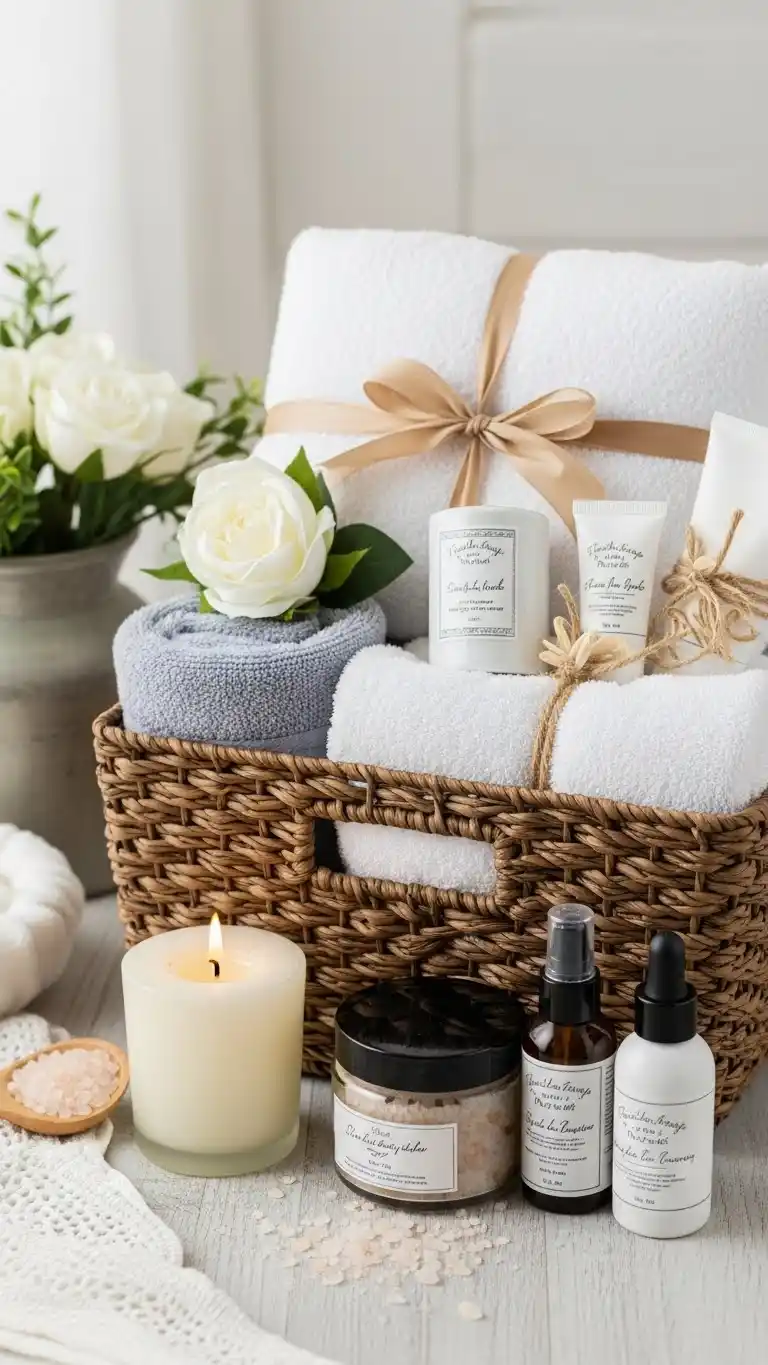 25 Wedding Gift Ideas for Bride and Groom 20 Spa-Inspired Gift Basket for At-Home Relaxation