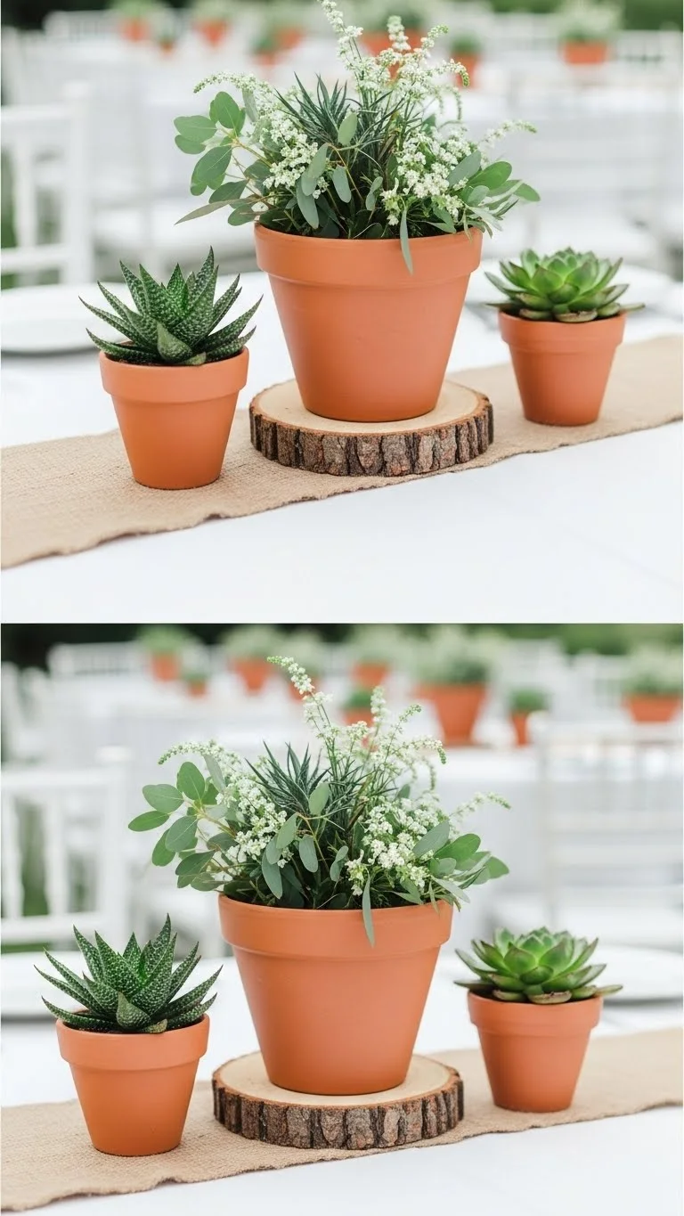 DIY Wedding Decorations Centerpieces: 17 Elegant Ideas 10 Terracotta Pot Centerpieces for Earthy Wedding Themes