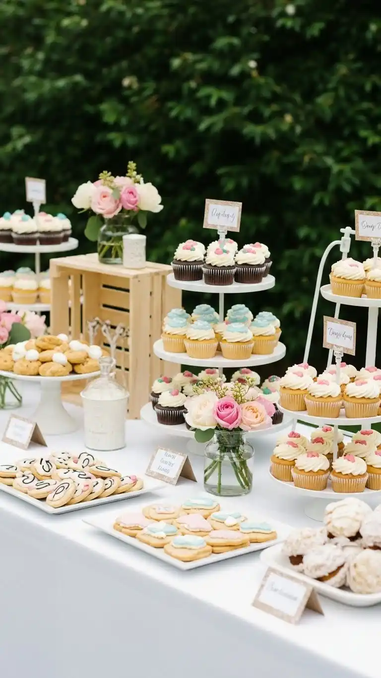 25 Backyard Engagement Party Ideas Perfect for Every Backyard 6 Themed Dessert Table