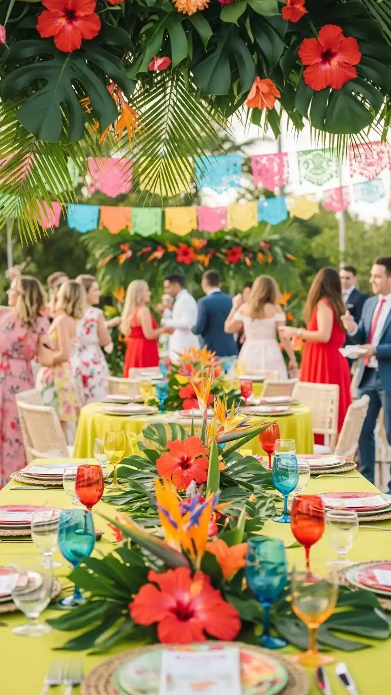 23 Engagement Party Themes Perfect for Every Couple 9 Tropical Paradise Theme