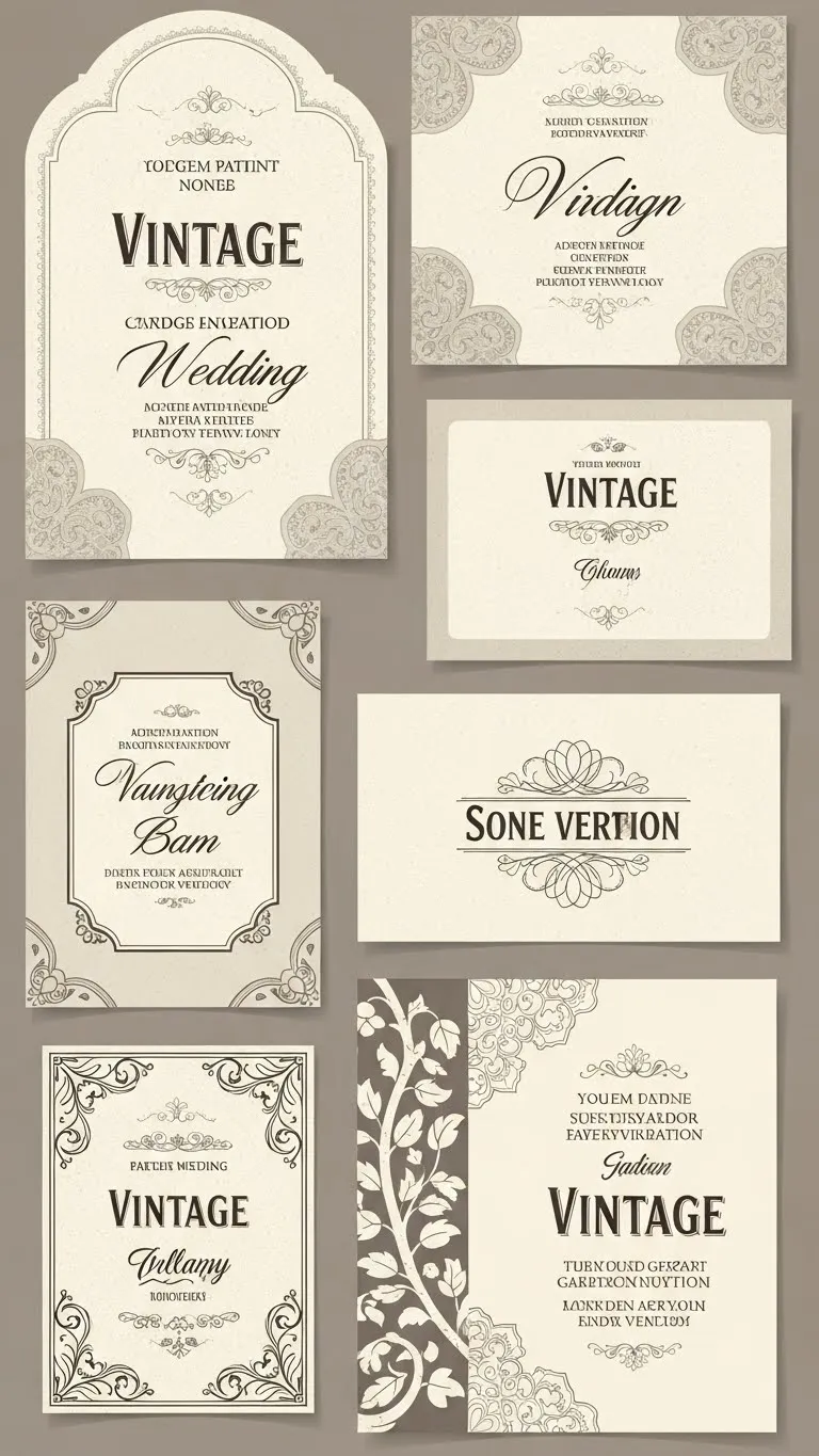 17 Wedding Invitation Templates Ideas That Feel Modern & Timeless 11 Vintage Inspired Wedding Invitations Template