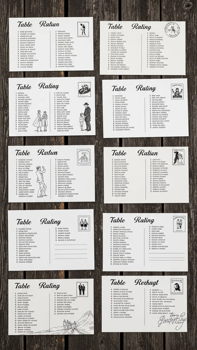 21 Unique Wedding Seating Chart Ideas That Wow Guests 14 Vintage Postcard Chart