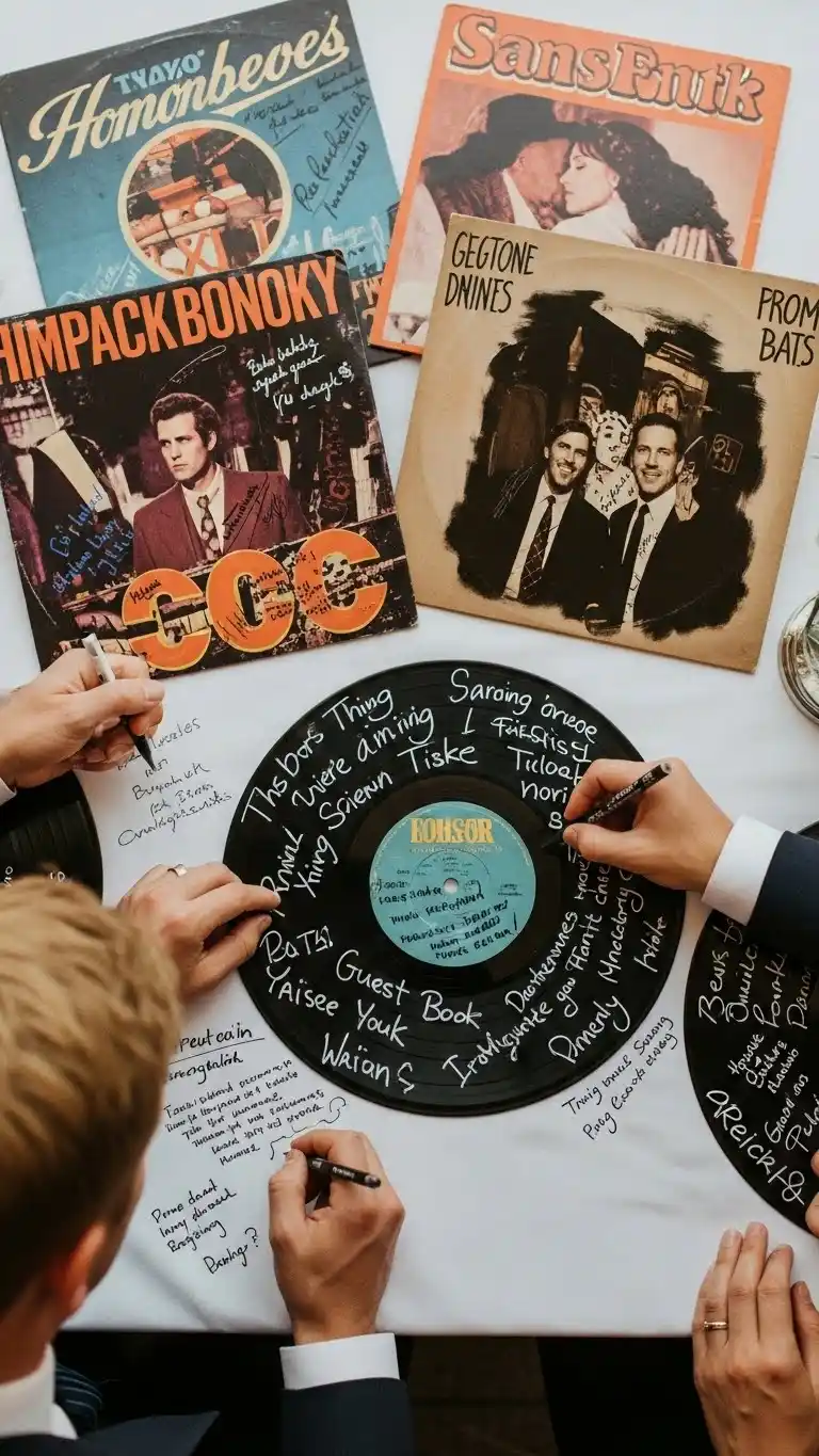 23 Creative Wedding Guest Book Ideas for a Memorable Day 24 Vinyl Record Guest Book