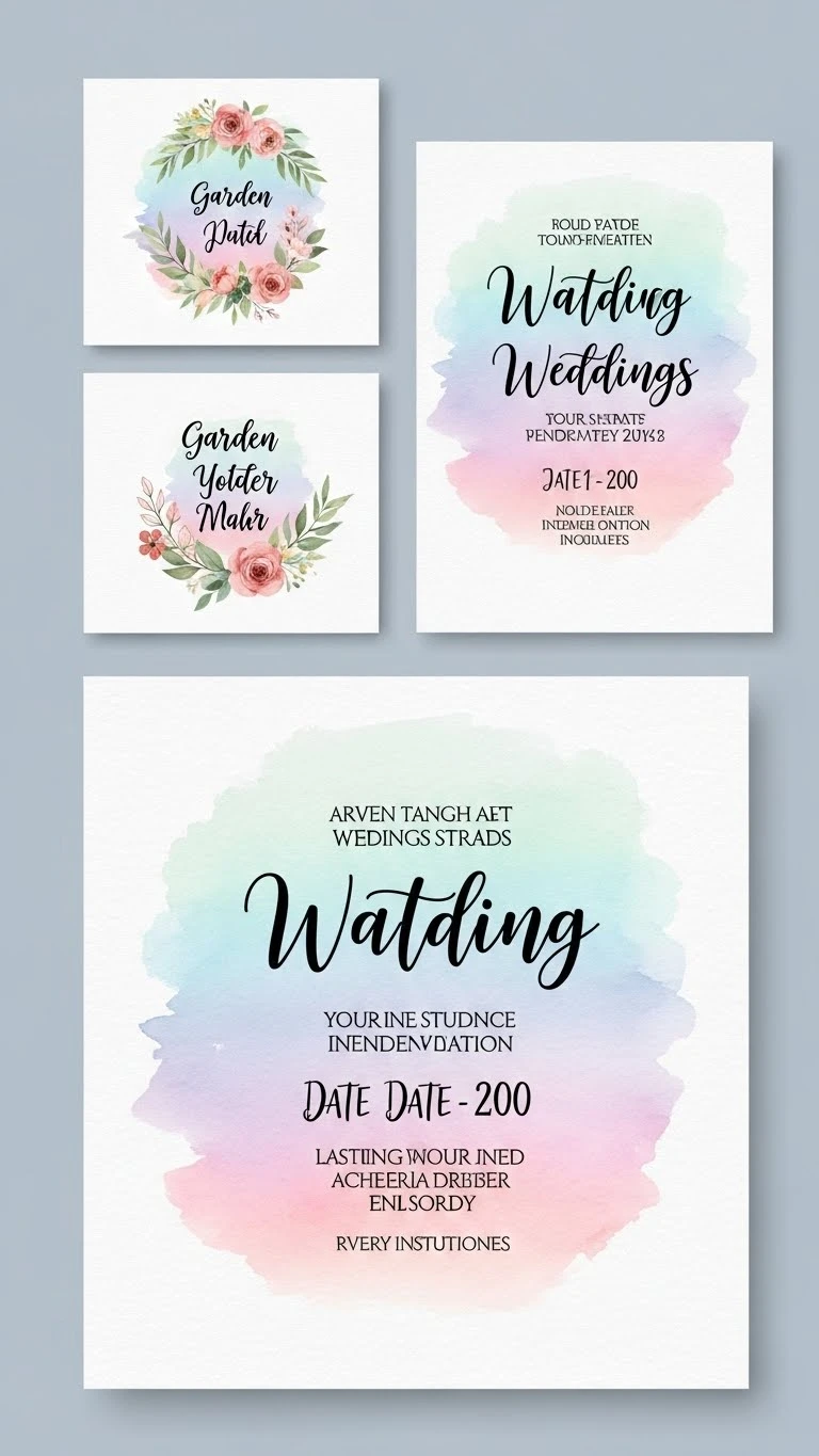 17 Wedding Invitation Templates Ideas That Feel Modern & Timeless 15 Watercolor Wedding Invitations Template