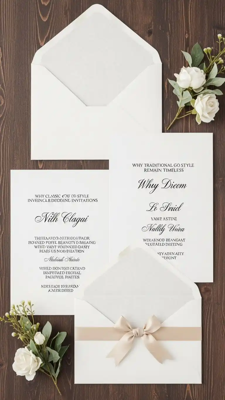 23 Classic Traditional Wedding Invitations That Never Go Out of Style 3 Why Classic Traditional Wedding Invitations Remain Timeless