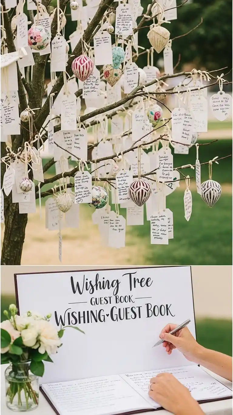 23 Creative Wedding Guest Book Ideas for a Memorable Day 6 Wishing Tree Guest Book