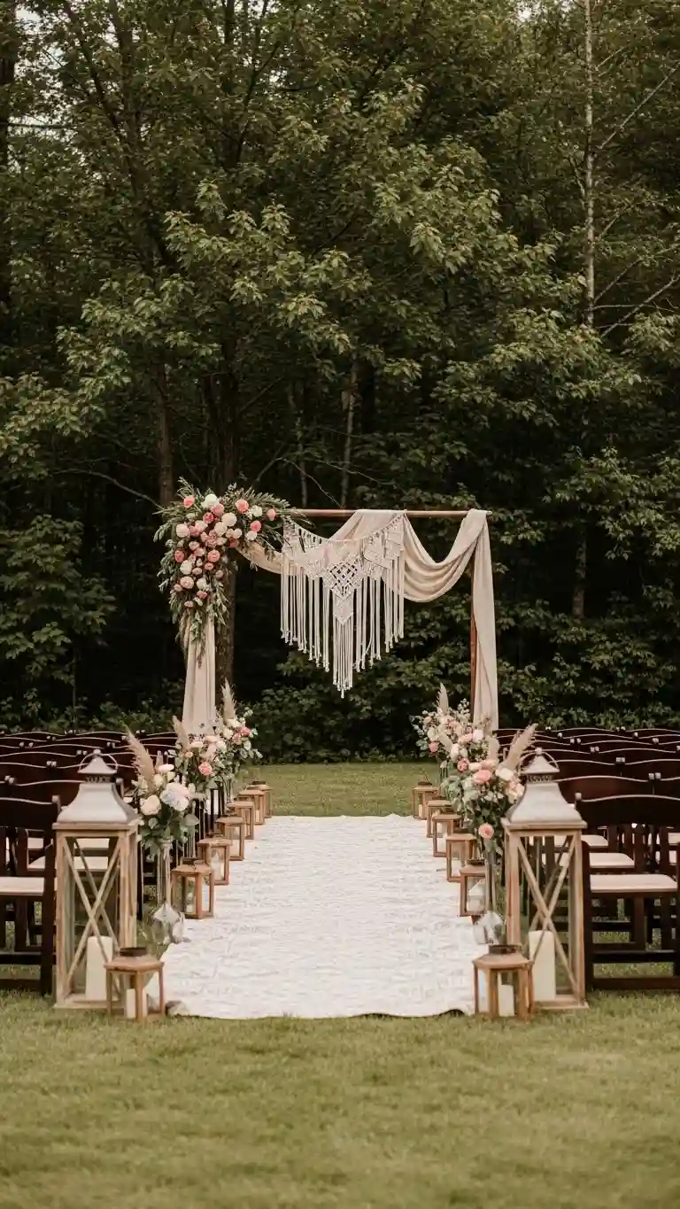 25 Boho Wedding Ceremony Décor Ideas That Wow Guests 20 Pay Attention to the Ceremony Entrance